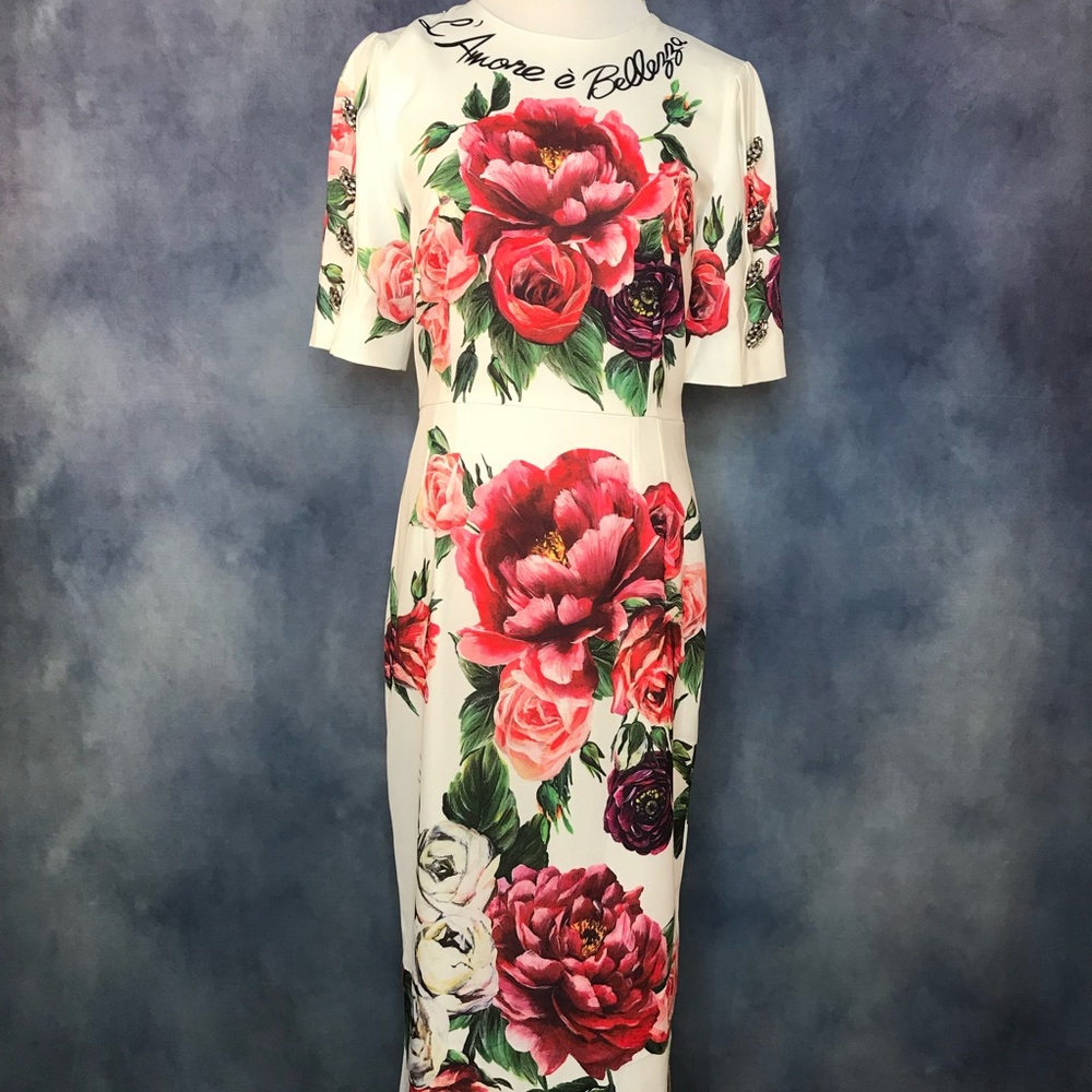 Floral midi dress size S